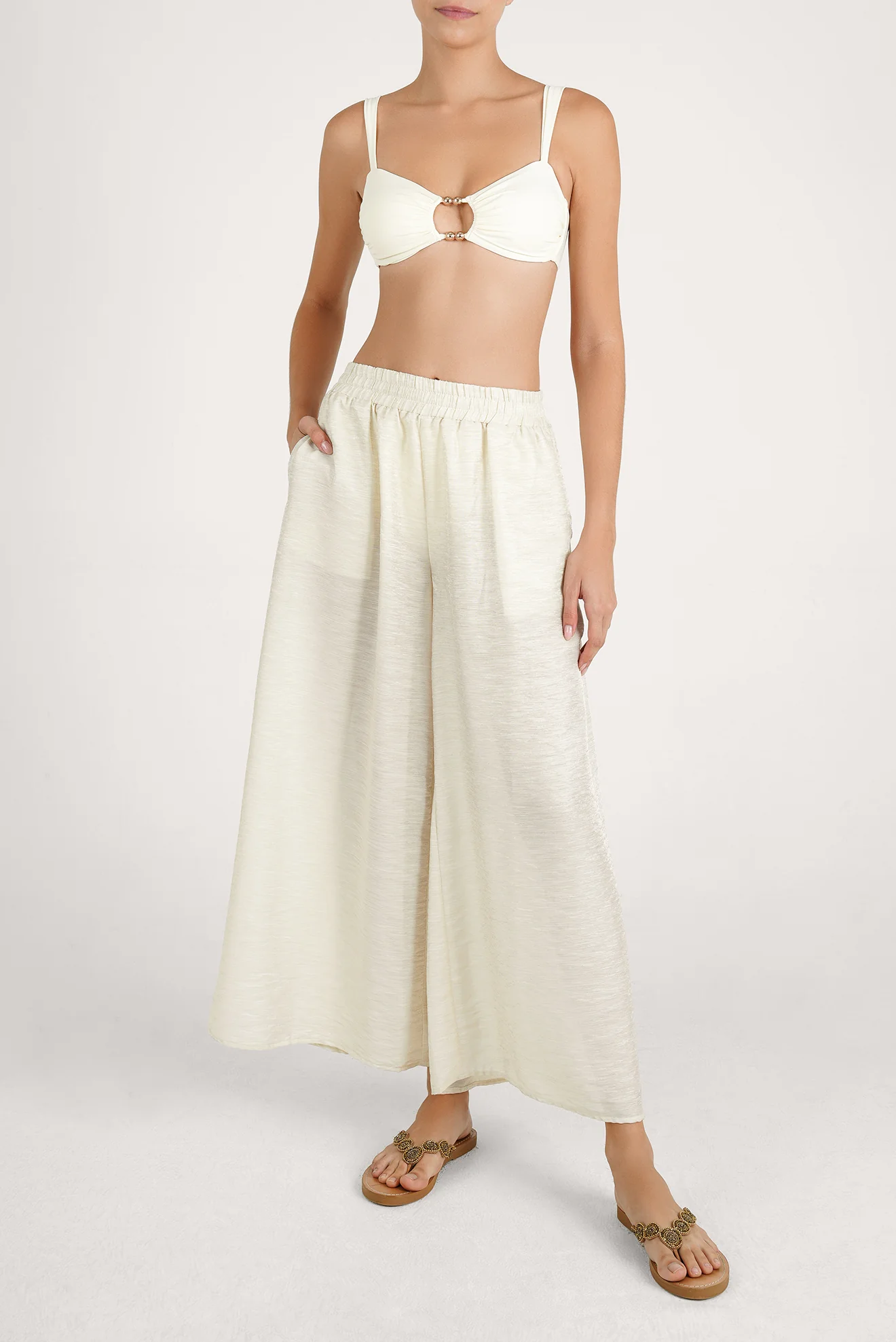 Pantalón Ilhabella Shine Crema - Image 5