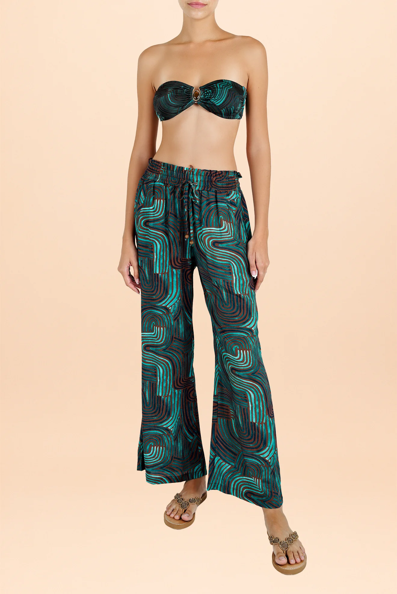 Pantalón Palazzo Cacao - Image 5