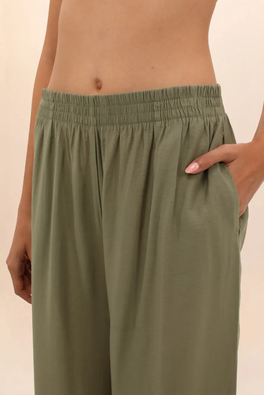 PANTALÓN WIDE OLIVO - Image 5