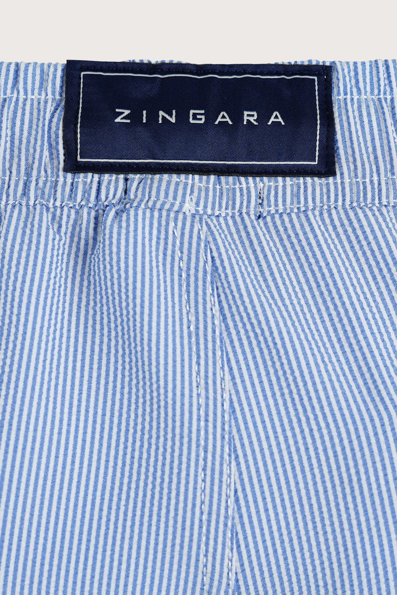 Short Caballero Stripes Azul - Blanco - Image 3