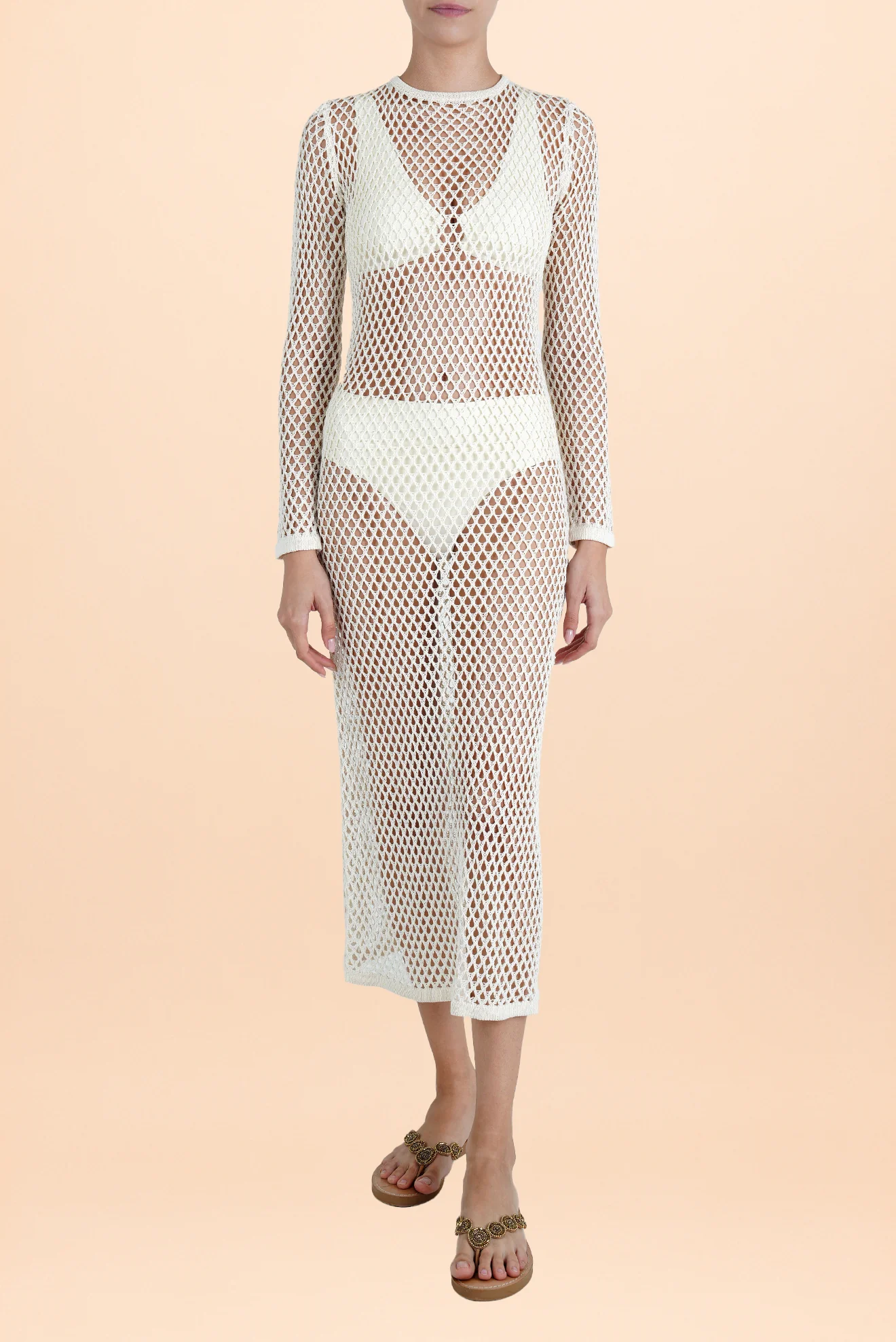 Vestido Largo Caraiba Marfil - Image 2